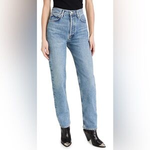 AGOLDE 90's Pinch Waist High Rise Straight Jeans